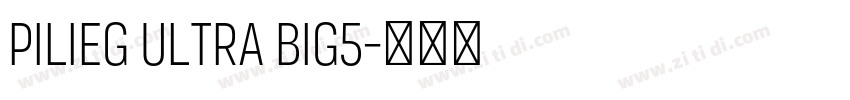 PiliEG Ultra Big5字体转换 PiliEG Ultra Big5字体转换